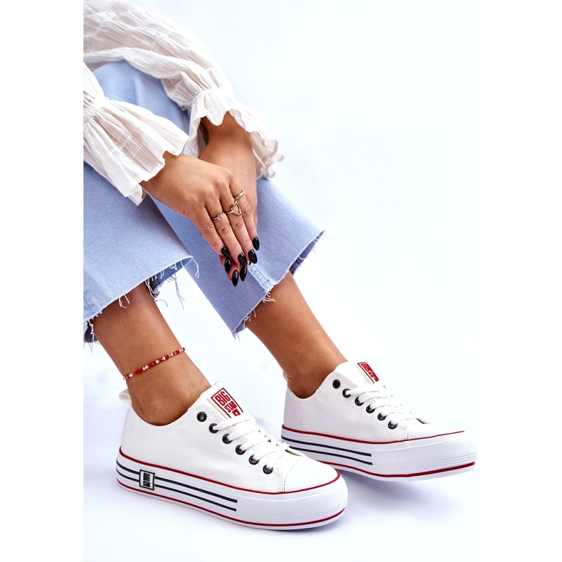 Sneakers Mujer Tejido Plataforma Big Star LL274180 Blanco 2