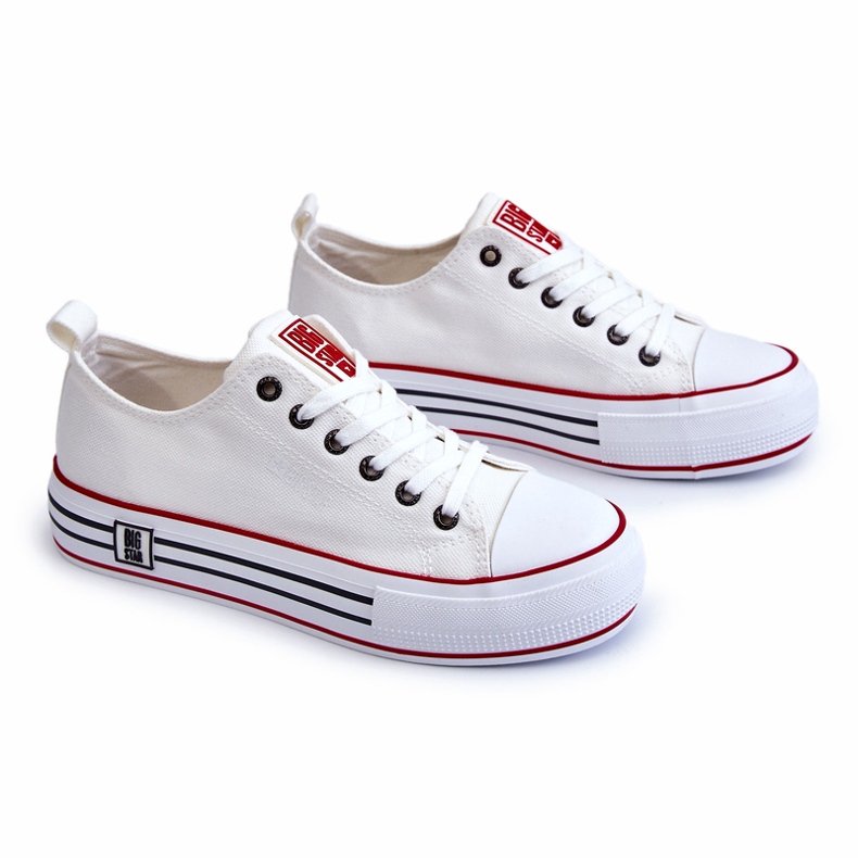 Sneakers Mujer Tejido Plataforma Big Star LL274180 Blanco 6