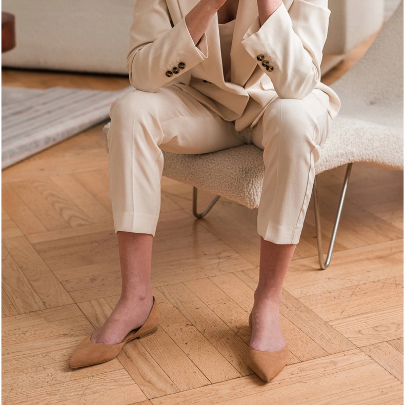 Marco Shoes Bailarinas con tacón marrón 1