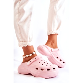 Pantuflas De Espuma Mujer Crocs Rosa Coline rosado 3