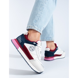 Zapatillas blancas de mujer en la plataforma LL274369 Big Star blanco 2