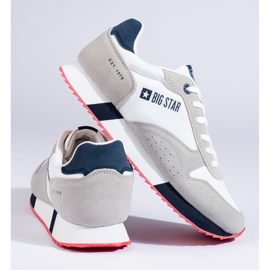 Deportivas de hombre blancas y grises LL174160 Big Star blanco 1 Deportivas de hombre blancas y grises LL174160 Big Star blanco 1