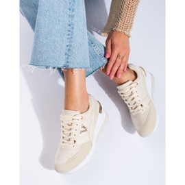 Deportivas mujer cuña Shelovet beige 1