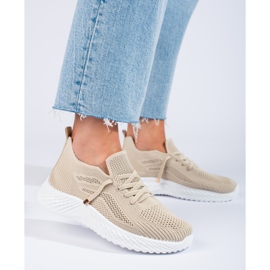 Deportivas mujer textil Shelovet beige 3