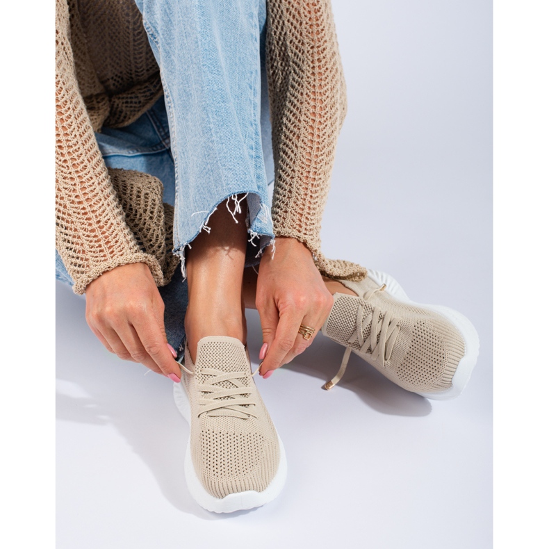 Deportivas mujer textil Shelovet beige 1