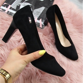 Zapatos de salón en ante negro de Sergio Leone 9