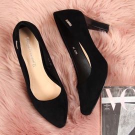 Zapatos de salón en ante negro de Sergio Leone 8