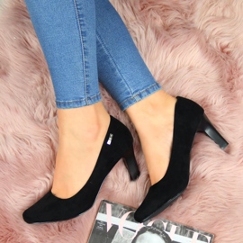 Zapatos de salón en ante negro de Sergio Leone 10