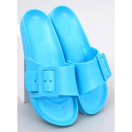 Chanclas de goma con hebilla Romero L.BLUE azul 1