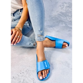 Chanclas de goma con hebilla Romero L.BLUE azul 5