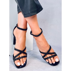 Sandalias de tacón negras Elizabeth negro 5