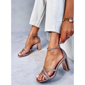 Sandalias de tacón Elizabeth Champagne rosado 5