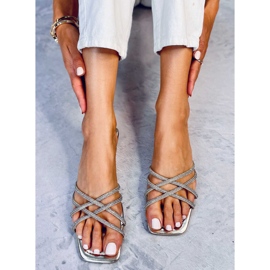 Pantuflas Rexha con circonitas doradas dorado 5