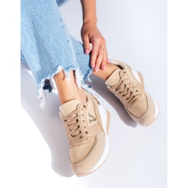 Deportivas cuña mujer Shelovet beige 1