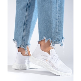 Deportivas mujer textil Shelovet blanco 2