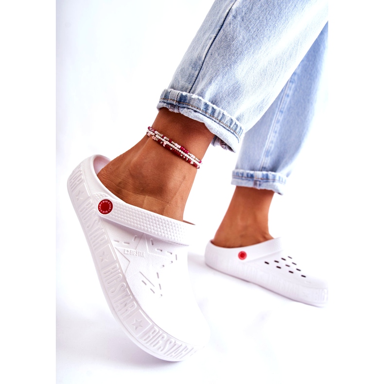 Pantuflas Ligeras Mujer Kroks Big Star II275003 Blanco 4