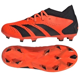 Adidas Predator Accuracy.3 Fg Jr GW4608 zapatos de fútbol naranja naranjas y tintos 1