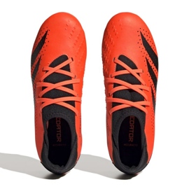 Adidas Predator Accuracy.3 Fg Jr GW4608 zapatos de fútbol naranja naranjas y tintos 3