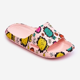 WJ1 Pantuflas Infantiles Espuma Ligera Motivo León Rosa Esther 2