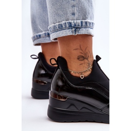 PE1 Zapatillas Deportivas Mujer Slip-On Wedge Negras Farro negro 3