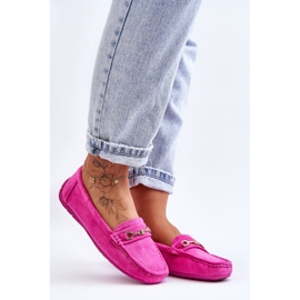 Mocasines Clásicos Mujer Ante Rosa Corinell rosado 7