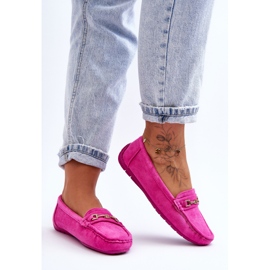 Mocasines Clásicos Mujer Ante Rosa Corinell rosado 3