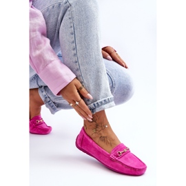 Mocasines Clásicos Mujer Ante Rosa Corinell rosado 4