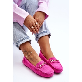 Mocasines Clásicos Mujer Ante Rosa Corinell rosado 6