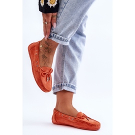 Mocasines Mujer Ante Naranja Si Passione 2