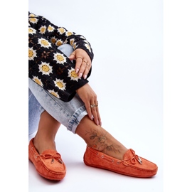 Mocasines Mujer Ante Naranja Si Passione 6