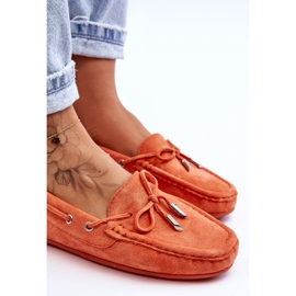 Mocasines Mujer Ante Naranja Si Passione 4