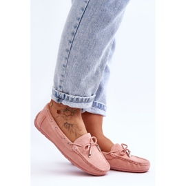 Mocasines Mujer Ante Rosa Claro Si Passione rosado 4