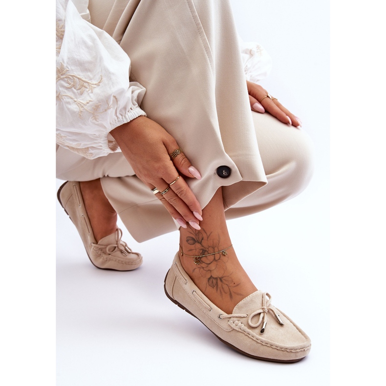 Mocasines Mujer Ante Beige Si Passione 1