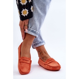 Mocasines Mujer Ante Naranja Lenvie 8