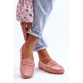 Mocasines Mujer Ante Rosa Claro Lenvie rosado 7