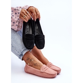 Mocasines Mujer Ante Rosa Claro Lenvie rosado 4