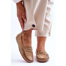 Mocasines Mujer Ante Marrón Lenvie 2