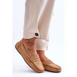 Mocasines Mujer Ante Camel marrón 1