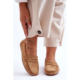 Mocasines Mujer Ante Camel marrón 2