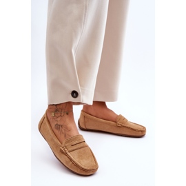 Mocasines Mujer Ante Camel marrón 3