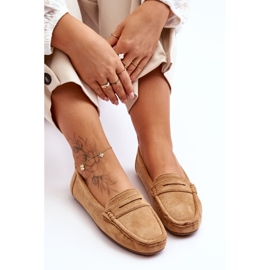 Mocasines Mujer Ante Camel marrón 5