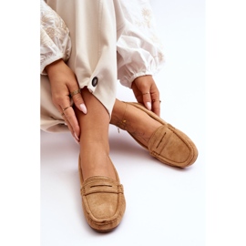 Mocasines Mujer Ante Camel marrón 8