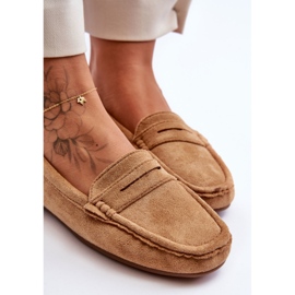 Mocasines Mujer Ante Camel marrón 7