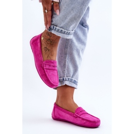 Mocasines Mujer Ante Rosa Lenvie rosado 1