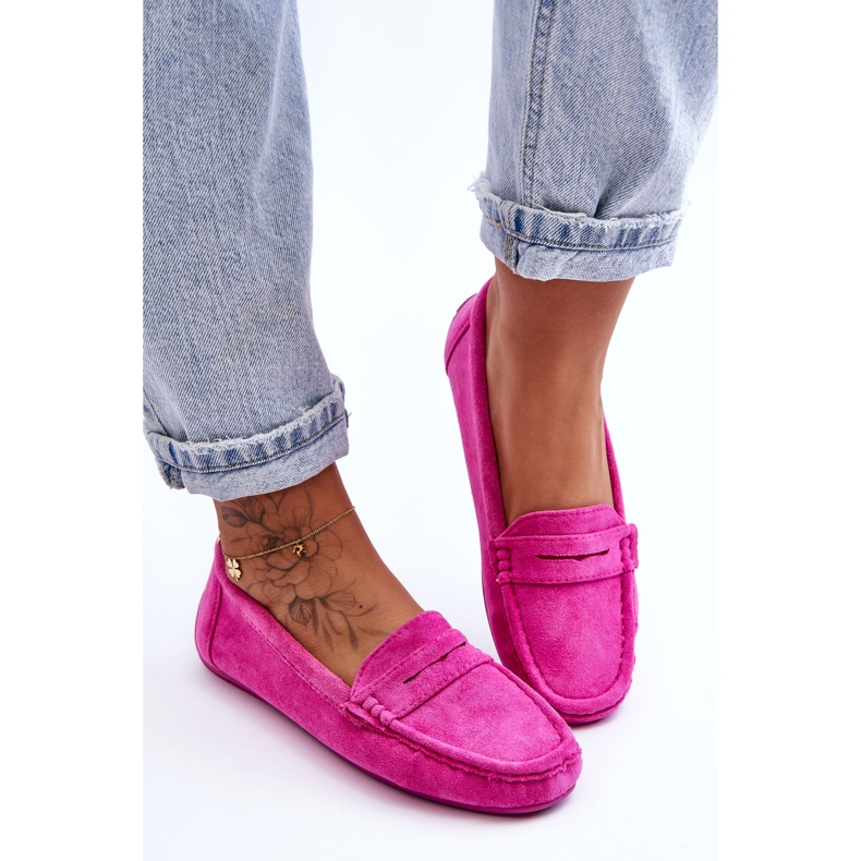 Mocasines Mujer Ante Rosa Lenvie rosado 2 Mocasines Mujer Ante Rosa Lenvie rosado 2