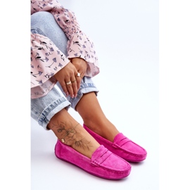 Mocasines Mujer Ante Rosa Lenvie rosado 5