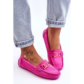Mocasines Mujer Ante Moda Rosa Rabell rosado 4