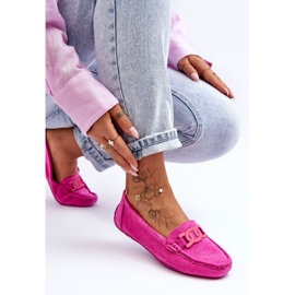 Mocasines Mujer Ante Moda Rosa Rabell rosado 5