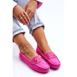 Mocasines Mujer Ante Moda Rosa Rabell rosado 7
