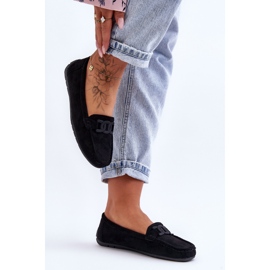 Mocasines Mujer Ante Moda Negro Rabell 1